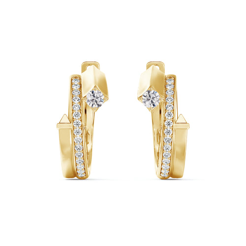 Forevermark Avaanti Wrap Pavé-set Hoop Earrings