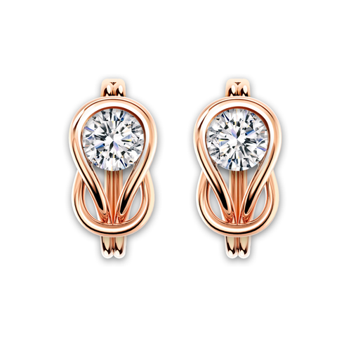 Encordia® Solitaire Circle Earrings