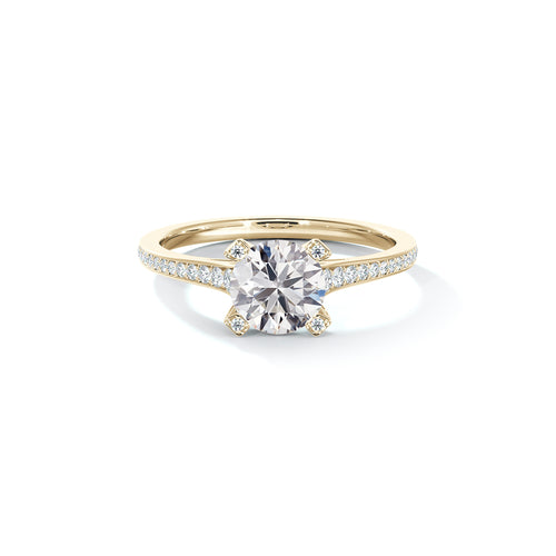 Cornerstones™ Pavé Solitaire Ring