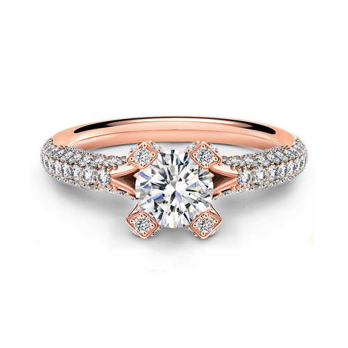 Cornerstones™ Pavé Solitaire Ring